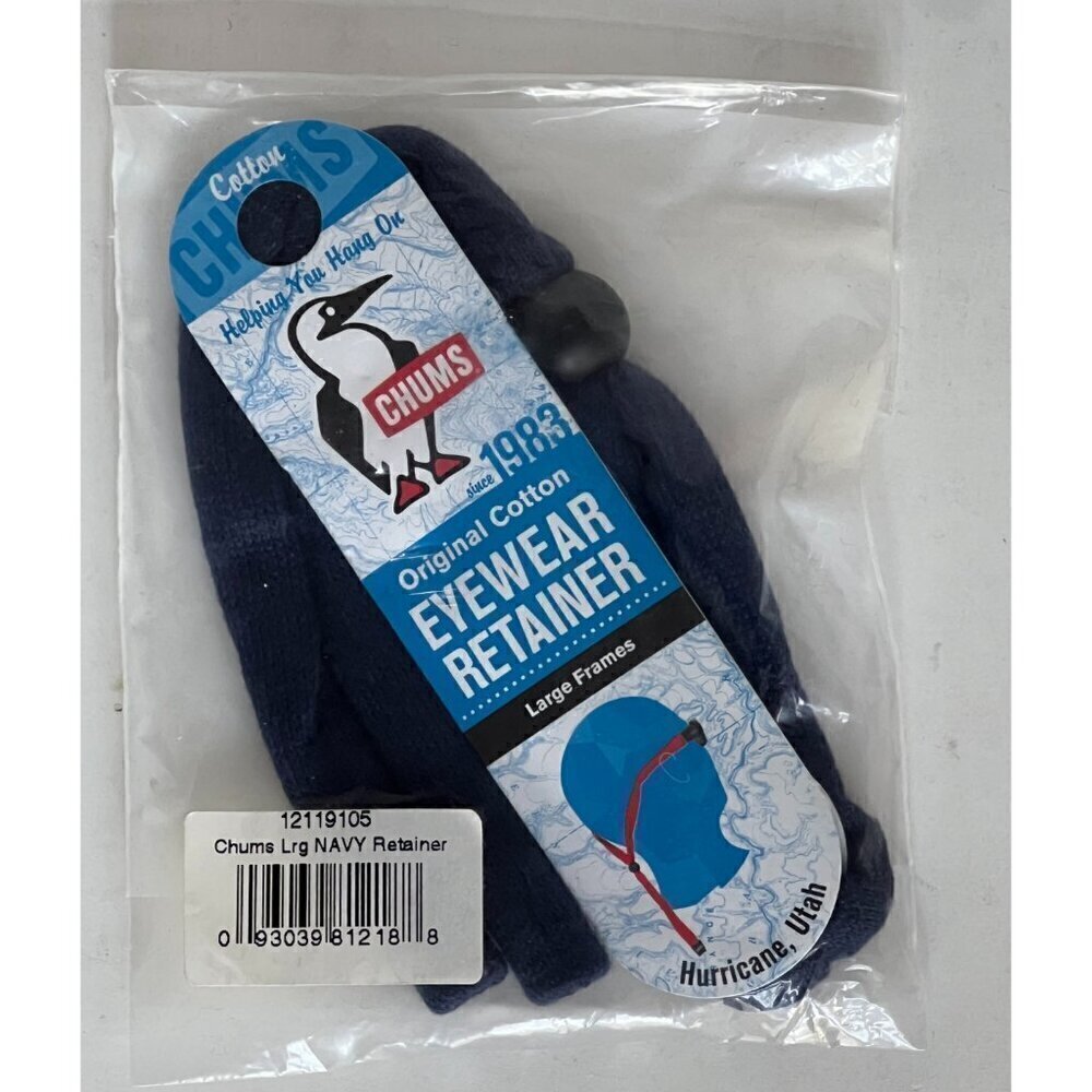 Chums Original Cotton Large End Eyewear Retainer, Navy